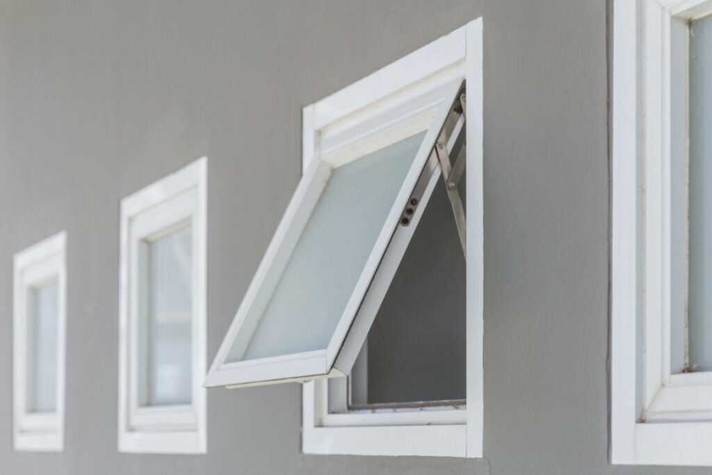 Awning windows on a home